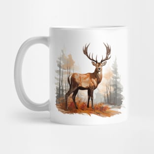 Deer And Forest Mug